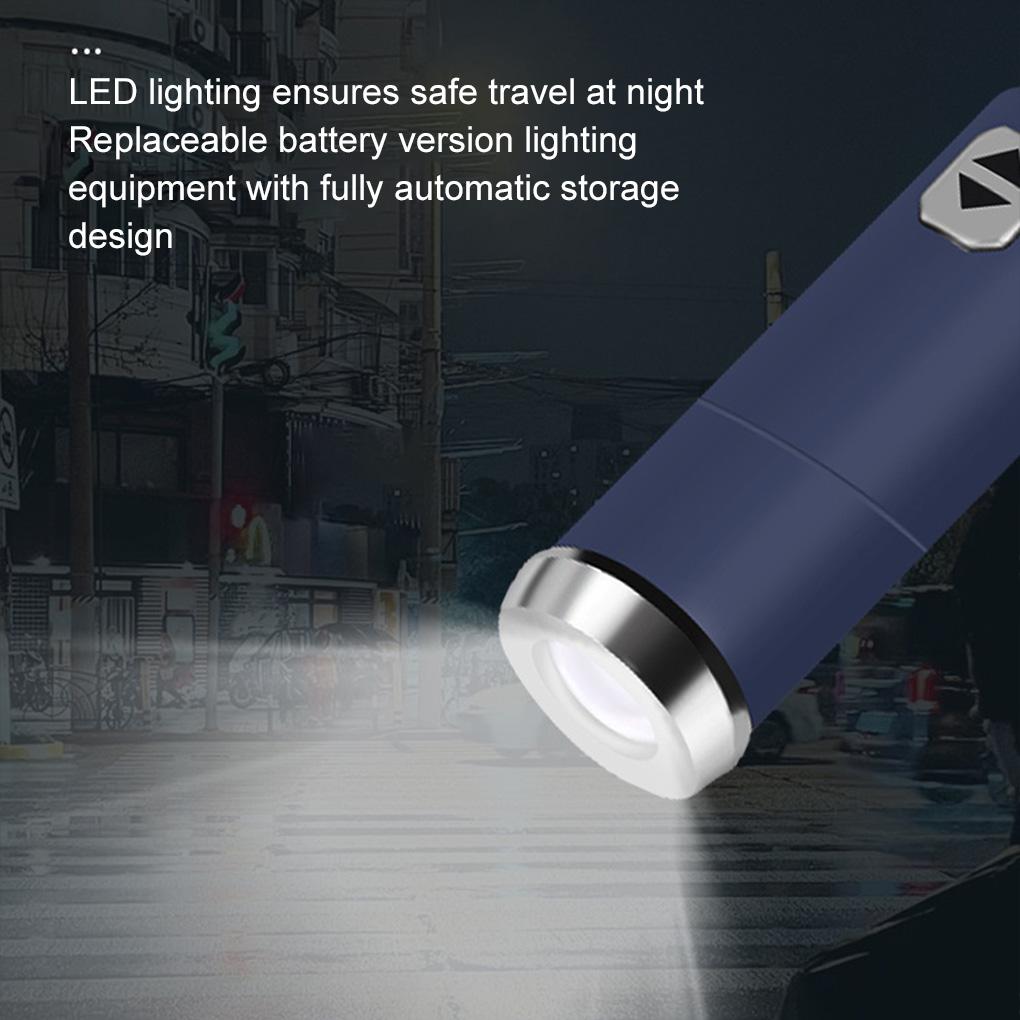 Automatischer Faltregenschirm 10 Speichen Unifarbener Schirm Sonnenschutz für den Außenbereich Regen- und winddicht UV-Schutz Für Damen und Herren Mit Taschenlampe
