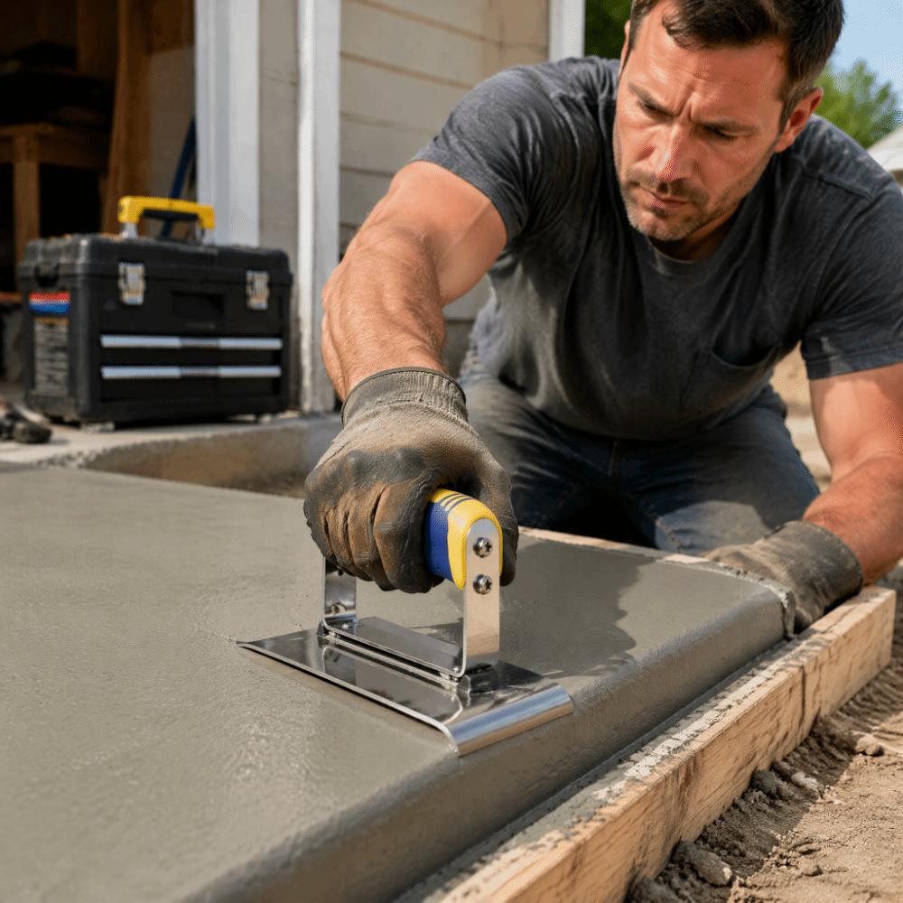 Ergonomic Grip Concrete Edger Outside Corner Design Mortar Edger For Plastering