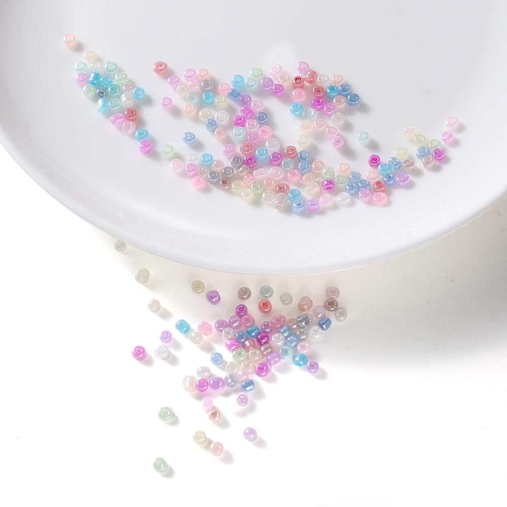 1200Pcs/Lot 20g 2mm Charm Czech Glass Seed Beads DIY Bracelet Necklace Spacer Beads For Jewelry Making DIY Earring Necklace