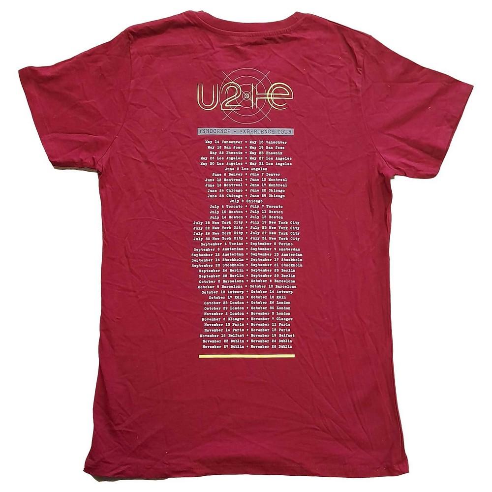 U2 Tričko Unisex Adult I+E 2015 Tour Dates