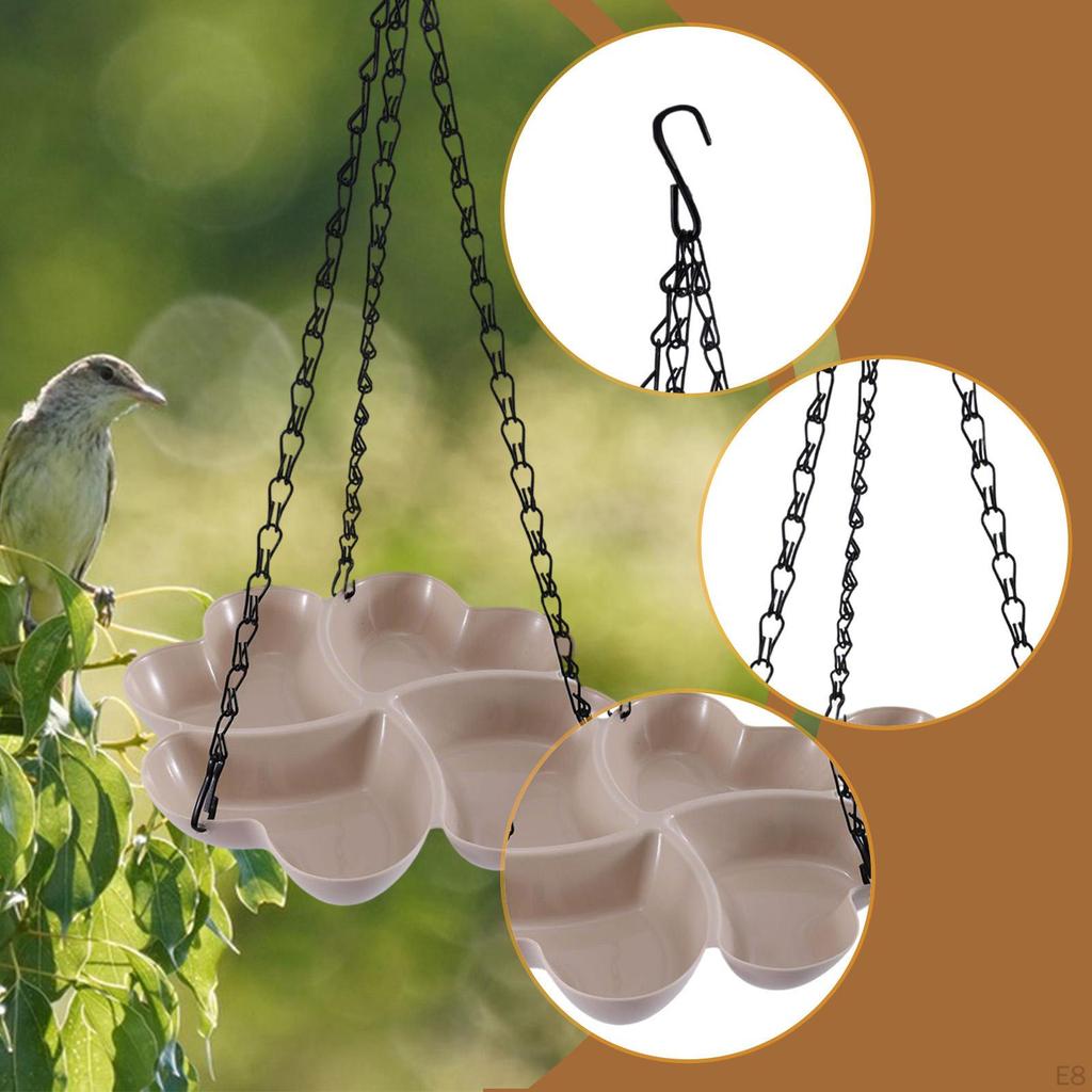 Bird Feeder Birdfeeder Simple Setup Attract Hummingbirds Hangable Feeding Tray for Backyard Patio