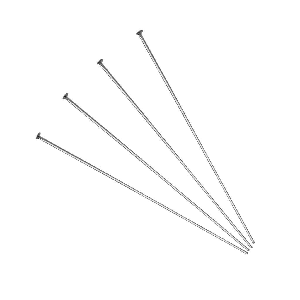 50/100Pcs Stainless Steel T-Shape Needle Charm Accessories For DIY Necklace Bracelet Jewelry Making