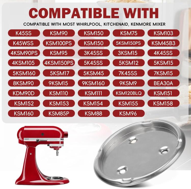 W10191926 Ersatz-Schraubdeckel für Küchenmaschinen-Schüssel für KitchenAid, Whirlpool, Kenmore 5QT Standmixer