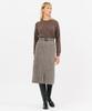 Jun By Jun K Belted Wool H-Line Skirt_Gray