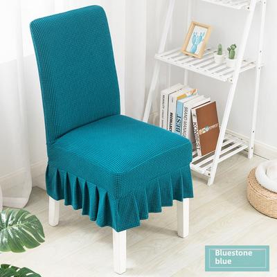 Dining Chair Covers Stretch Parsons Chair Slipcover with Skirt Chair Covers for Dining Room Restaurant Banquet
