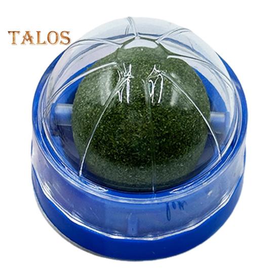 Catnip Ball 360-Degree Rotatable Self Adhesive Wall-Mounted Eco-friendly Spinning Catnip Ball Toy Pet Accessories