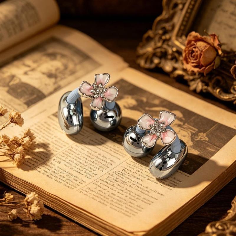 Headphone Decoration Zircon Clip 1Pc DIY Round Buckle Universal Fit Headset Accessory for Teens Headphone Custom Decor
