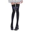 Women's Crucifix Print Thigh High Stockings Nylon Stockings Over the Knee Socks Halloween Cosplay Costumes Party Tights