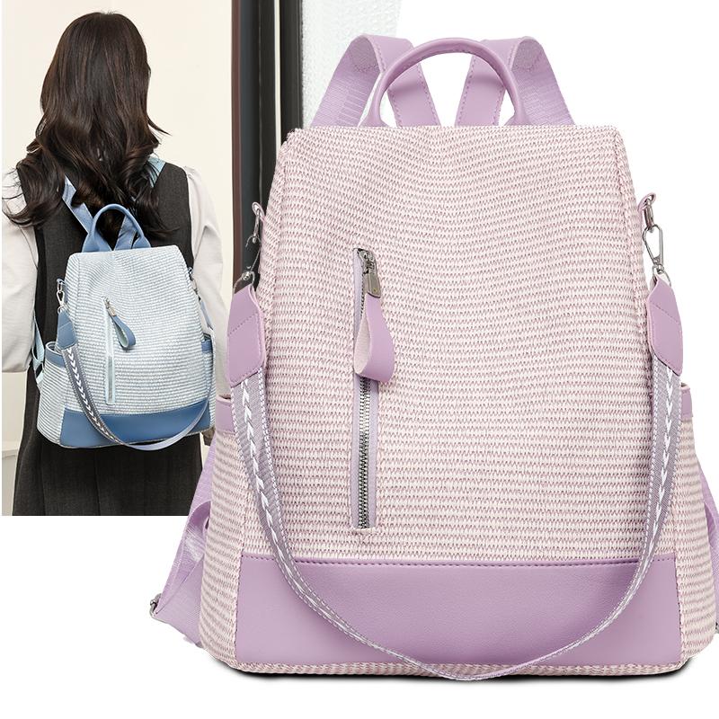 2026 New Fashi Women's PU Leather Backpack Large Capacity Waterproof Anti-Theft Travel Bags Casual Daypack for Work & Outdoor