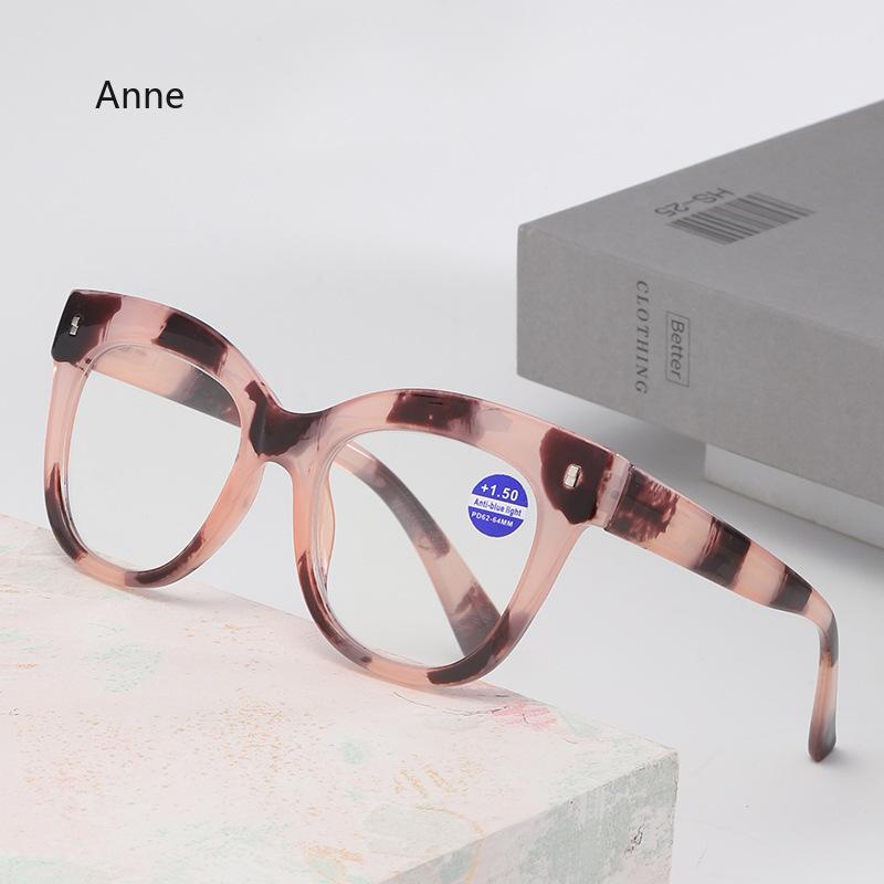 Anti Blue Light Reading Glasses for Women Men Jelly Wrapped Flower Square Presbyopia Eyeglasses Hyperopia Prescription Eyewear