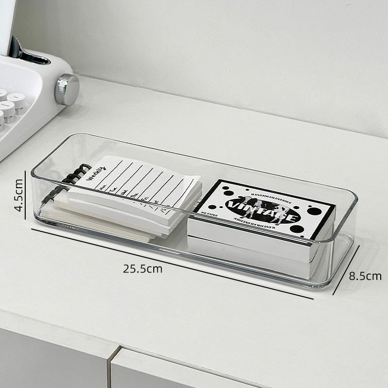 Acrylic Transparent Desk Drawer Organizer for Stationery and Cosmetics