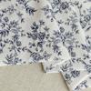 140x50cm/140x200cm Polyester Linen French Blue Printed Fabric For Dresses, Tablecloths, Curtains, Handmade DIY Fabric YHTJ0063