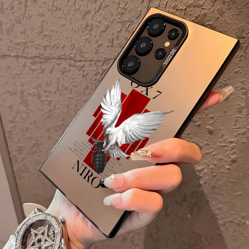 Rapper N-NIRO OX7 Phone Case For Samsung Galaxy S25 Edge S24 S23 S22 S21 S20 Ultra Funda Silicone Silver Cover