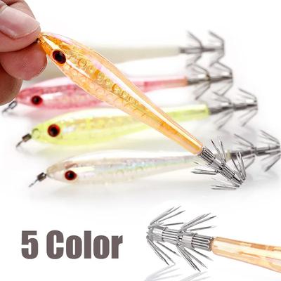 Squid  Fishing 5pc Lure 10cm 6g Fishing Baits 28 Hook Strong Hard Fishing Lures Hooks Fishing Tools for Squid