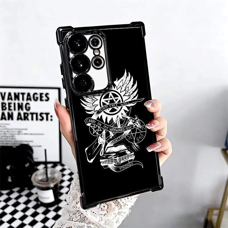 Supernatural SPN Babaite Plating Phone Case For Samsung Galaxy S24 S25 FE S26 Edge S23 Ultra S22 S21 Plus S20 Anti-Fall Airabag