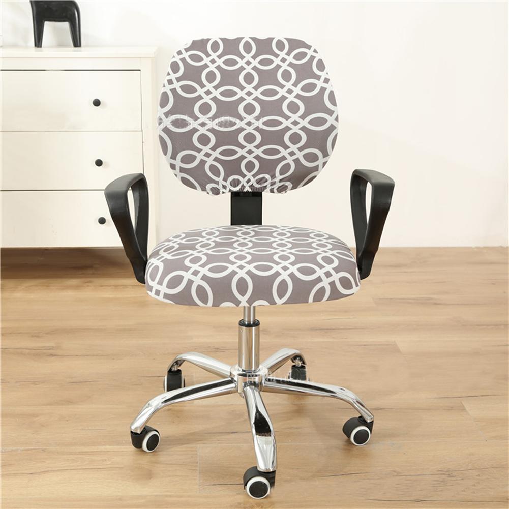 Computer Office Chair Covers Home Stretchable Washable Rotating Chair Slipcovers