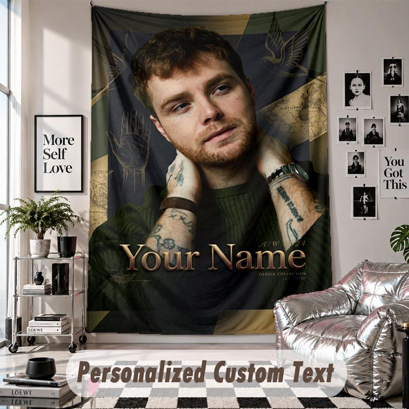 Wandbehang mit individuellem Namen & Text, Alex Warren Dekorationstextil für das Schlafzimmer