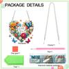 Acrylic 2D Flat DIY Diamond Painting Set Rhinestone Diamond Art Window Pendants Diamond Art Pendant Home Wall Decoration Crafts