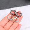 Stainless Steel Carabiner With Lock Keychain Anti-Theft Outdoor Backpack Buckle