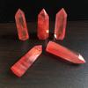 Pretty Red Rare Quartz Crystal Single Terminated Wand Healing Specimen Decor