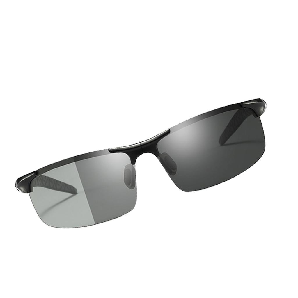 Driving Sunglasses Color Changing Lens High Clarity Polarized Men Sunglasses for Day Night Cycling Running
