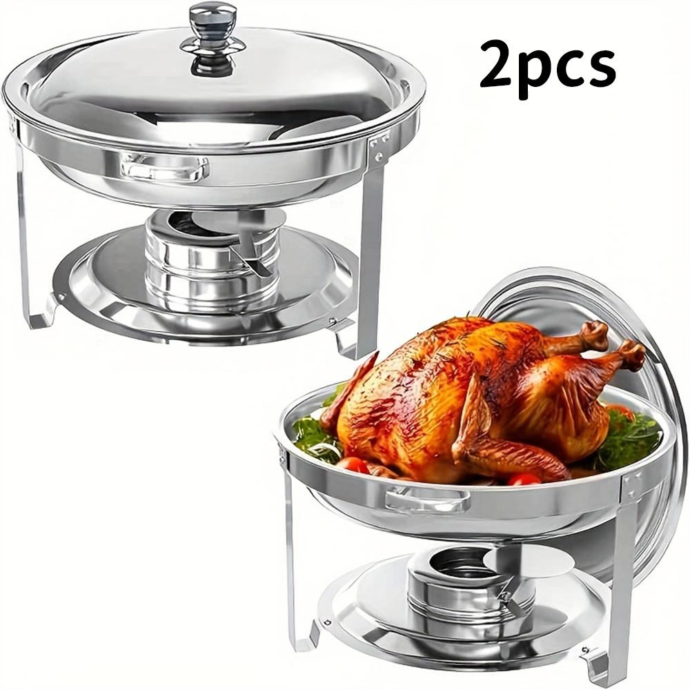 Specially Designed for Cooking, 5-quart Circular Self- Hot Pot Thermos Made of Stainless Steel for Hot and Cold Food