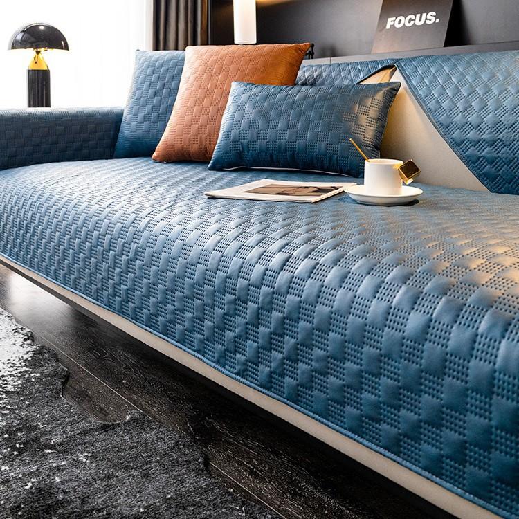 Sofa Cushion Four Seasons Universal Technology Cloth Modern High-Grade Light Luxury Waterproof And Non-Slip Cushion Non-Stick Fur Seat Cushion Cover