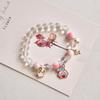 Year Sweet Cute Cat Crystal Beaded Bracelet Girls, Girlfriend Student Bracelet Wholesale