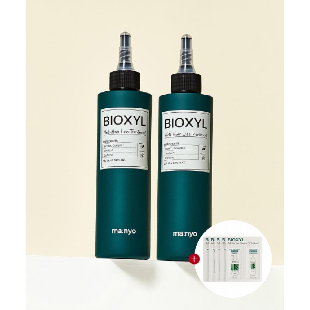 Manyofactory Уход при выпадении волос Bioxyl Средство против выпадения волос 200 мл x 2 + 2 пробника 5 листов none