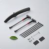 Black Front Mudguard Aluminum Alloy Support Rods Bike Fast Release Adjustable