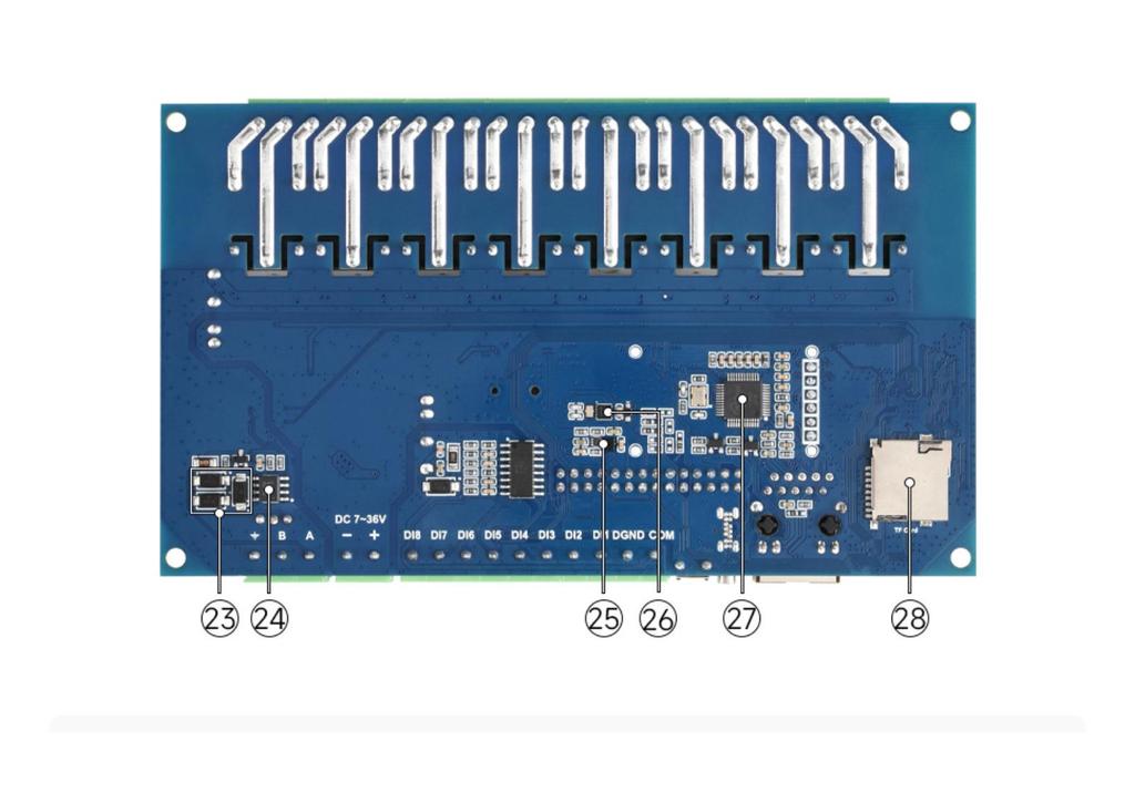 RP2350 Dual-Core 8-Channel Industrial Control Board with Isolated Digital Input