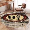 Harry Potter Printed Round Rug Carpet Chair Rug Area Rug Entryway Doormats,for Office Chair Living Room Bedroom Kitchen Room.