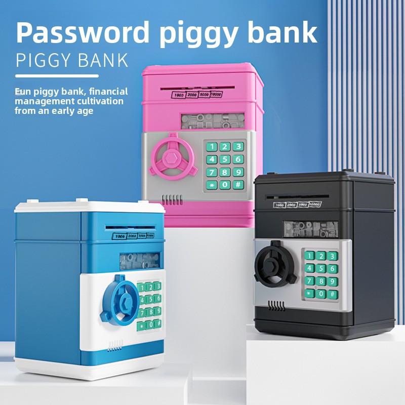 Smart Password Piggy Bank for Kids - Automatic Bill Rolling & More
