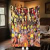 Japanese anime cartoon NARUTO famous Uzumaki Naruto blanket soft home furnishing nap decoration four seasons warm Sherpa blanket B5