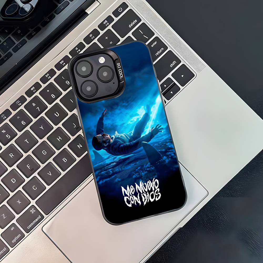

Cruz Cafune Me Muevo Con Dios Phone Case For iPhone 17,16,15,14,13,12,11,Pro,XS,Max,Plus,Mini,SE4,E Black Matte Shockproof Cover iPhone15