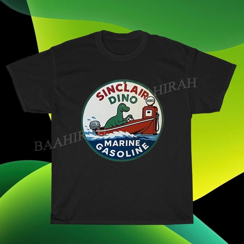 Новая футболка Dino Sinclair Marine Gasoline Logo, американская, смешная, размеры от S до 5XL L