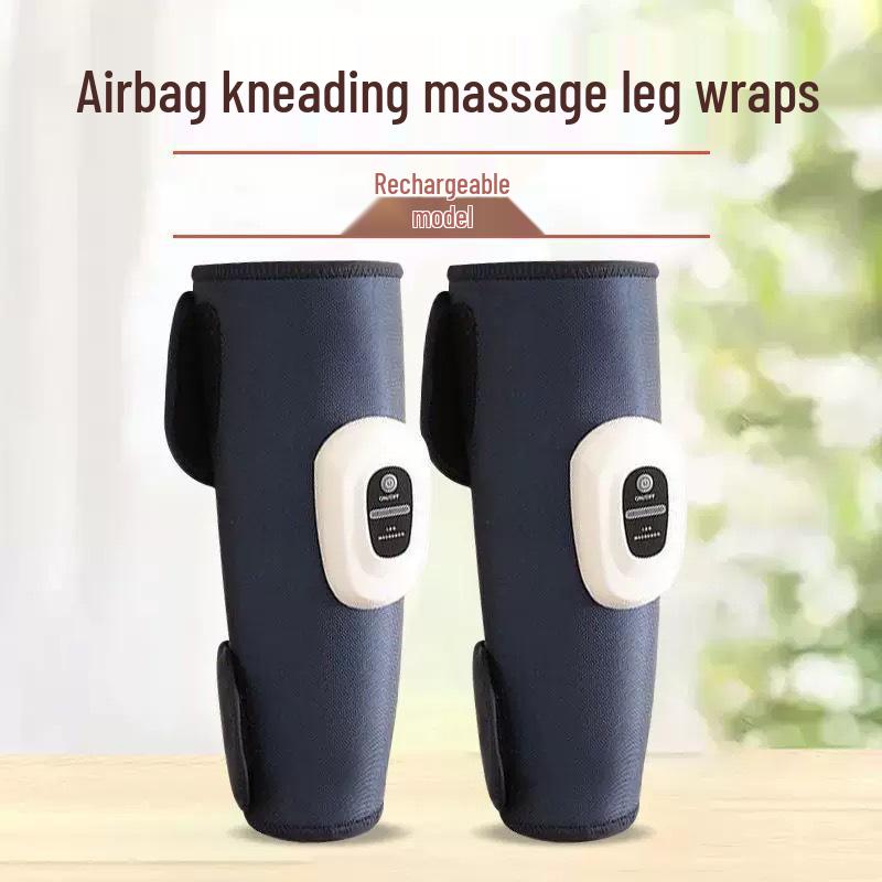 Electric Air Pressure Leg and Foot Massager with Calf Heater for Varicose Veins and Meridian Relief