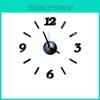 Premium Quality Diy Analog 3d Mirror Surface Large Number Wall Clock Sticker For Home Office Decor