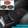 1pcs For Peugeot 206 2008 5008 307 3008 406 4008 PU Leather Car Armrest Mat Center Console Protector Cover Cushion Center CoverP
