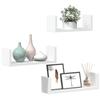 3 Wandregale für den Flur, dekorative Regale für das Wohnzimmer, Wandregale für das Badezimmer, vielseitige Ausstellungsregale, 40 x 10 x 10,5 cm