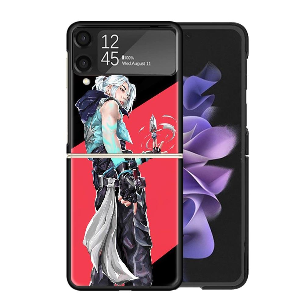 

Valorant Jett Clear Phone Case For Samsung Z Flip 7 6 5 4 3 Galaxy ZFlip7 ZFlip6 ZFlip5 ZFlip4 ZFlip3 5G Print Cover Z Flip 7 6 Samsung Z Flip 5