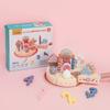 Children Wooden Play Food Set Birthday Cake Accessories Imaginative Fun Gift