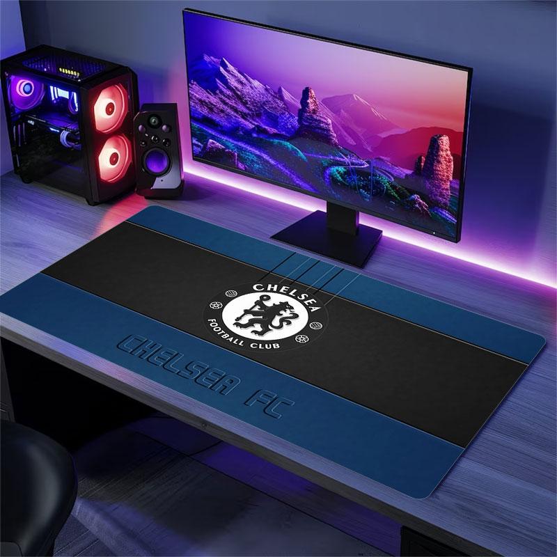 Chelsea Mouse Pad, Large Gaming Desk Mat, Non-slip XXL Mousepad for Laptop & Tablet, Mini PC Playmat with Stitched Edges