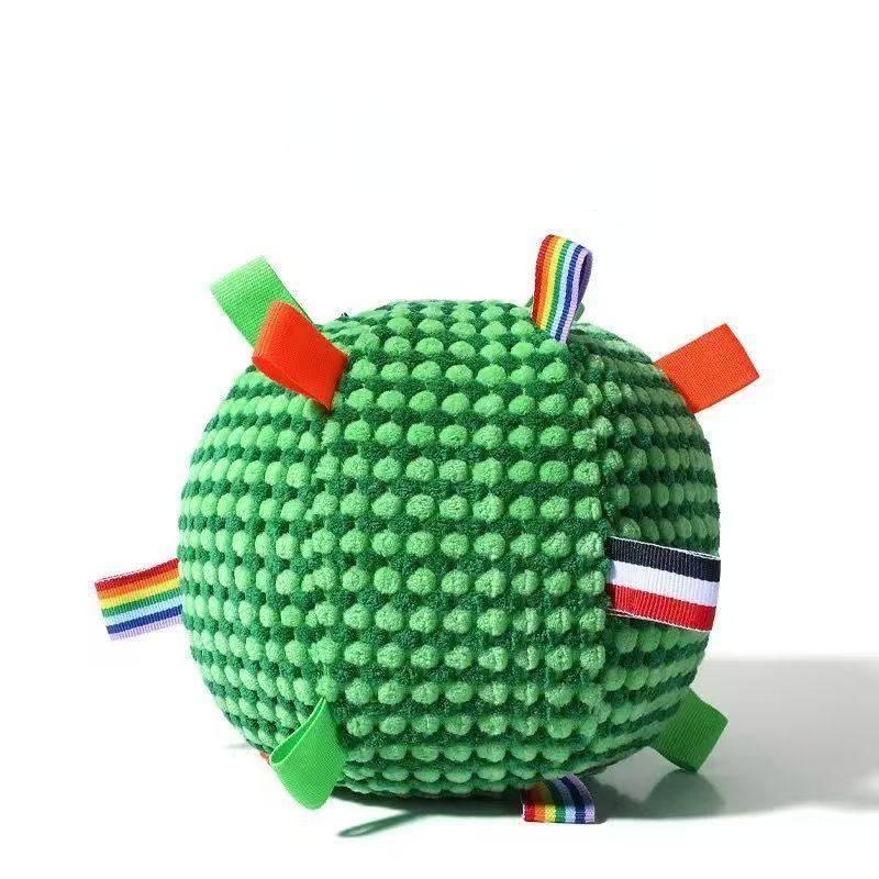 Brinquedo de Pelúcia Mastigável para Pet Brinquedo Criativo com Apito para Cachorro Resistente à Mordida Brinquedos para Cachorro de Auto Prazer Para Aliviar o Tédio Brinquedo Vocal Bola Suprimentos para Pet