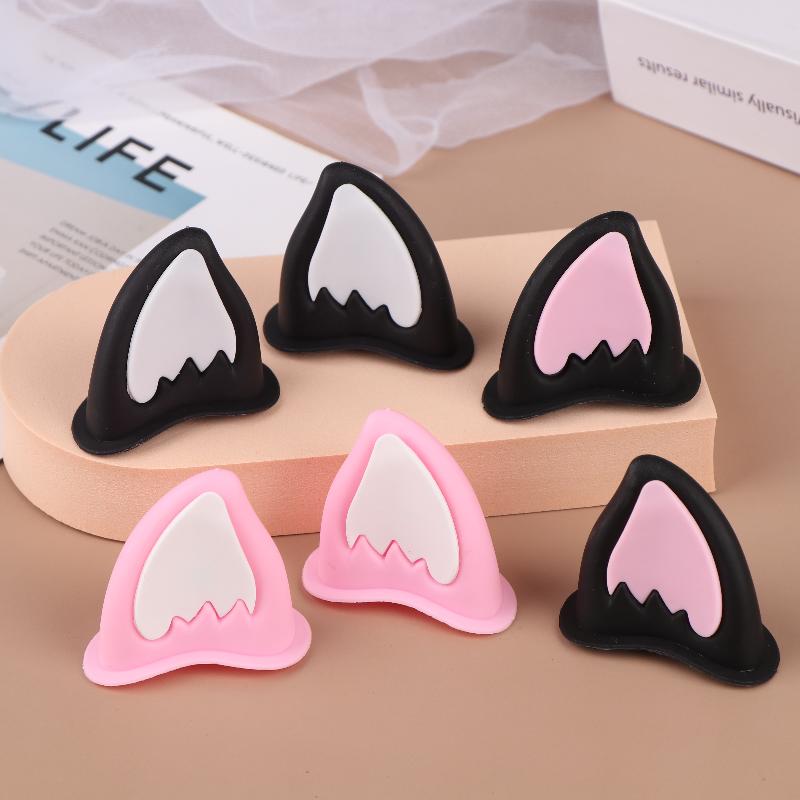 Motorsykkelhjelm Katteørepynt Hjelmøretilbehør For Scooter Sykkel Selvklebende Motorsykkel For Skateboard For Sykling