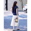 Women's Sleeveless Two-Piece Set with A-Line Skirt
