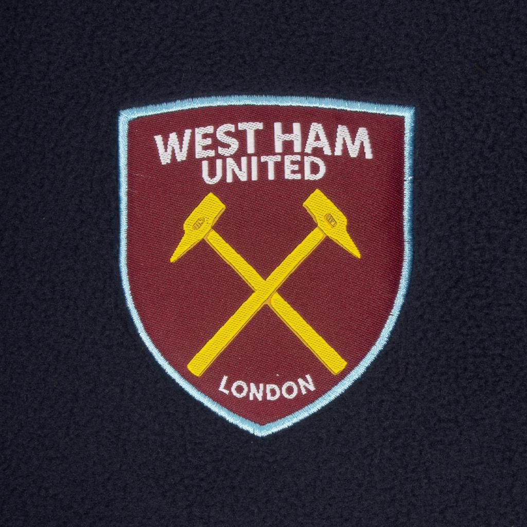 West Ham United FC Mens Crest Fleece Jacket