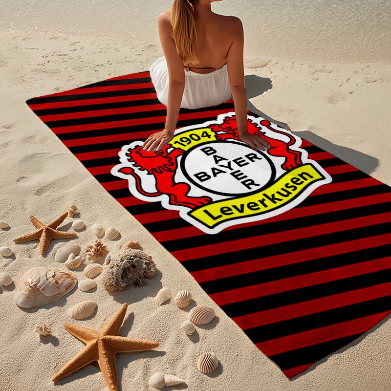 Fußballverein Wappen Löwe Strandtuch, Superweiche Mikrofaser, Geschenk für Sie/Ihn, Geburtstag, für Pool, Strand, Reisen, Heimdekoration Fan-Geschenke