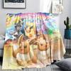 Eevee Pokemon Blanket, Cozy Throw for Home Use, Ideal Gift for Eevee Fans.chl