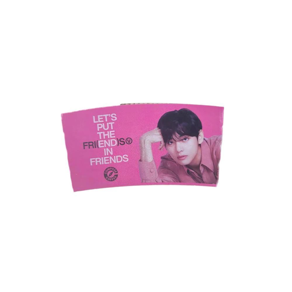 BTS V Compose Coffee Cup Holder 1EA | Limited Event Sleeve
